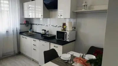 Kuchnia lub aneks kuchenny w obiekcie Apartamenty gościnne na szlaku
