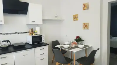 Kuchnia lub aneks kuchenny w obiekcie Apartamenty gościnne na szlaku