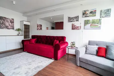 Część wypoczynkowa w obiekcie Rose Valley Apartment