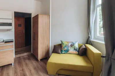 Kuchnia lub aneks kuchenny w obiekcie Duszniki-Zdrój Przytulny Apartament z Tarasem