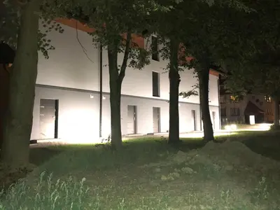 Budynek, w którym mieści się apartament