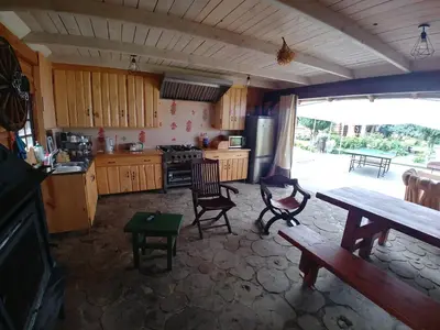 Kuchnia lub aneks kuchenny w obiekcie Stary Spichlerz nad Wartą