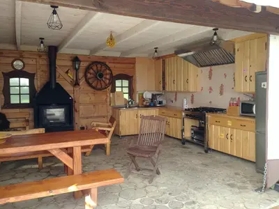 Kuchnia lub aneks kuchenny w obiekcie Stary Spichlerz nad Wartą