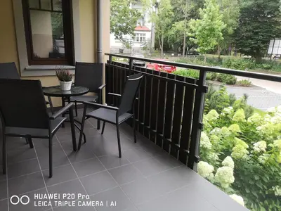 Balkon lub taras w obiekcie Apartament Zuza