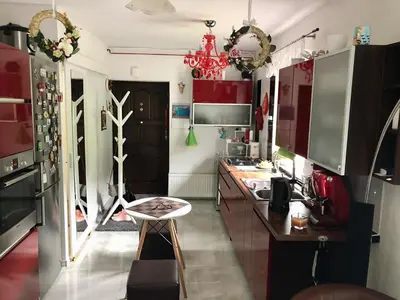 Kuchnia lub aneks kuchenny w obiekcie WYPOSAŻONY apartament przy strumyku w Górach Sowich, Smart TV, Odpocznij w naturze!