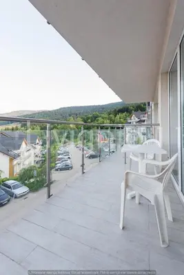 Balkon lub taras w obiekcie Apartament Czarna Góra Sienna LIV