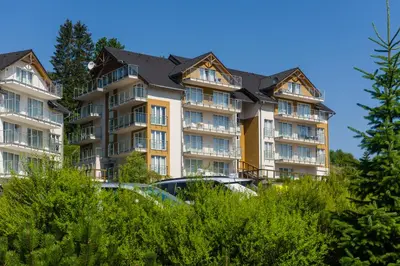 Budynek, w którym mieści się apartament