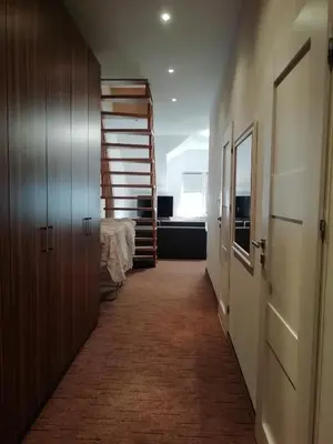 Łóżko lub łóżka w pokoju w obiekcie APARTAMENT W CENTRUM OLESNA