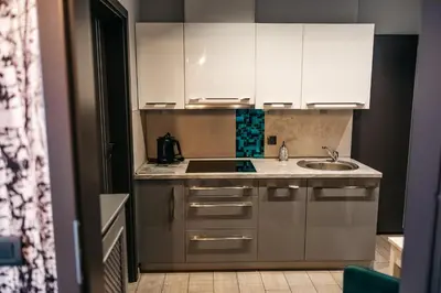 Kuchnia lub aneks kuchenny w obiekcie Apartamenty Długa 7