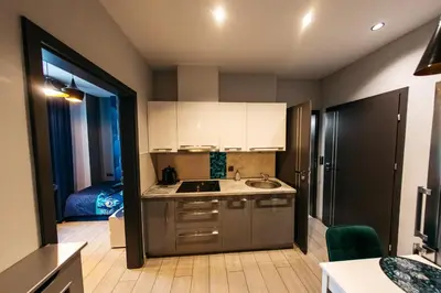 Kuchnia lub aneks kuchenny w obiekcie Apartamenty Długa 7