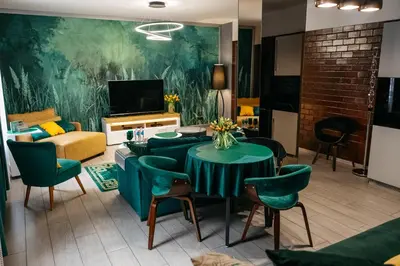Telewizja i/lub zestaw kina domowego w obiekcie Apartamenty Długa 7