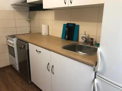 Kuchnia lub aneks kuchenny w obiekcie Blue River - Boleslawiecka