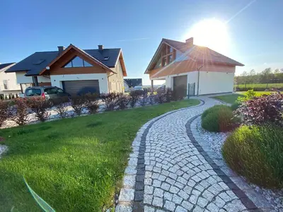 Ogród w obiekcie Apartamenty Eksploris