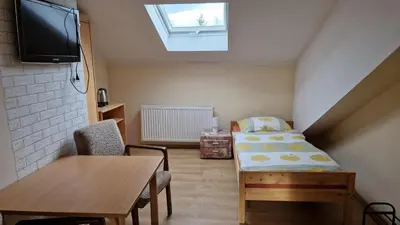 Telewizja i/lub zestaw kina domowego w obiekcie Agroturystyka Nad Cichą