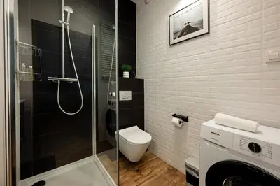 Łazienka w obiekcie RentPlanet - Apartamenty Jagiełły