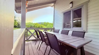 Balkon lub taras w obiekcie Bliżej Ślęży Domki pod Ślężą