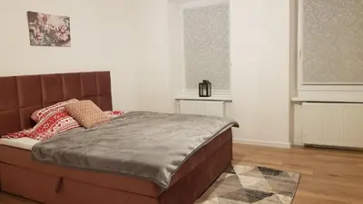 Łóżko lub łóżka w pokoju w obiekcie Avalon apart 1