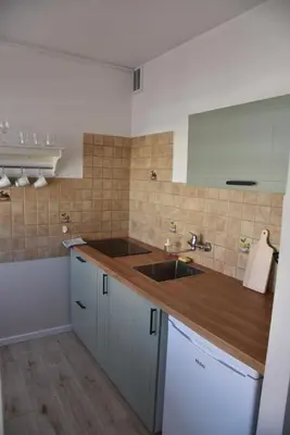 Kuchnia lub aneks kuchenny w obiekcie Kawalerka Górnośląska