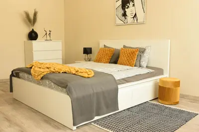 Łóżko lub łóżka w pokoju w obiekcie Apartament Studio Klasztorna