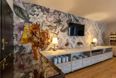 Telewizja i/lub zestaw kina domowego w obiekcie Hotel Mikulski