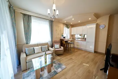 Część wypoczynkowa w obiekcie LAGUNA Apartament 9 Willa Ogrodowa