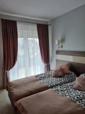 Łóżko lub łóżka w pokoju w obiekcie Apartament Czarna Góra NATALIA