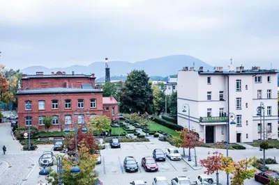 Budynek, w którym mieści się apartament