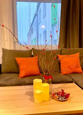 Część wypoczynkowa w obiekcie Modern Calm Studio, Wroclaw