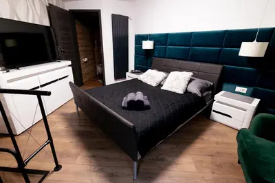 Łóżko lub łóżka w pokoju w obiekcie Spadzista 1