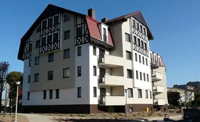 Budynek, w którym mieści się apartament