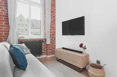Telewizja i/lub zestaw kina domowego w obiekcie Right in the heart of Wroclaw