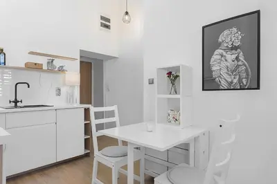 Kuchnia lub aneks kuchenny w obiekcie Princess Dream apartment in the heart of Wroclaw