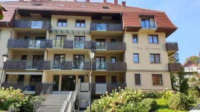 Budynek, w którym mieści się apartament