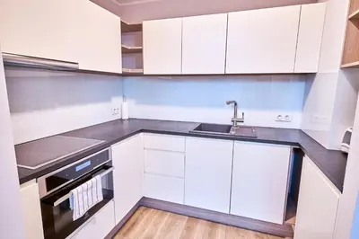Kuchnia lub aneks kuchenny w obiekcie Apartament 26A Willa Ogrodowa