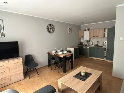 Kuchnia lub aneks kuchenny w obiekcie Apartament u Wojtusia