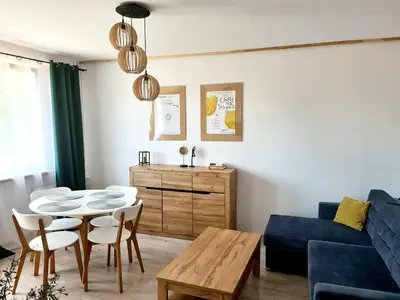 Część wypoczynkowa w obiekcie Apartament Wałbrzych / Piaskowa Góra