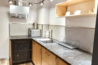 Kuchnia lub aneks kuchenny w obiekcie LAGUNA Apartament 7 Willa Maria