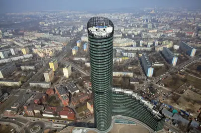 Widok na miasto Wrocław z tego apartamentu