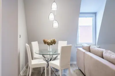 Część wypoczynkowa w obiekcie Nowoczesny apartament Gliwice - 200 metrów od rynku