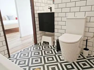 Łazienka w obiekcie Apartament Wrzosowa 25