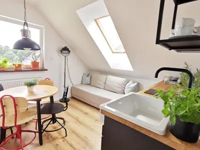 Część wypoczynkowa w obiekcie Apartament Wrzosowa 25