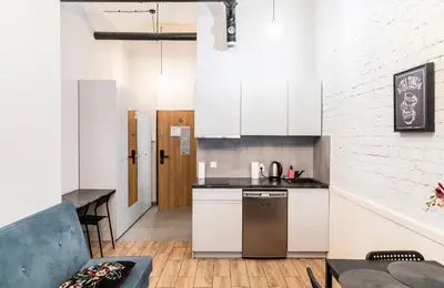 Kuchnia lub aneks kuchenny w obiekcie Apartamenty loftowe blisko Rynku