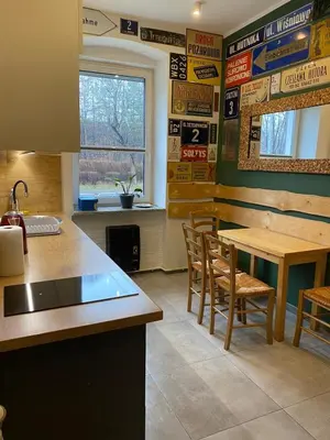 Kuchnia lub aneks kuchenny w obiekcie Apartament Wrocławska blisko zamku Książ