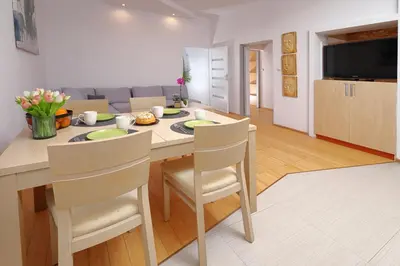 Telewizja i/lub zestaw kina domowego w obiekcie Apartament Słoneczny 5