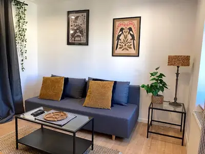 Część wypoczynkowa w obiekcie Lemuria Apartament Szkolna centrum