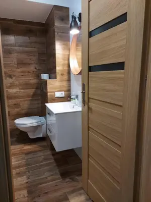 Łazienka w obiekcie Apartamenty Lawendowy Zakątek 5
