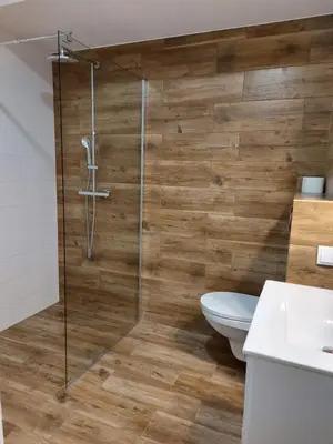 Łazienka w obiekcie Apartamenty Lawendowy Zakątek 5