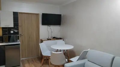 Kuchnia lub aneks kuchenny w obiekcie Apartamenty U Iwony Centrum miasta blisko Parku Zdrojowego