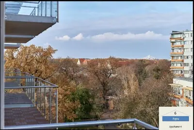 Balkon lub taras w obiekcie Szóste piętro