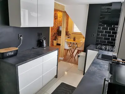 Kuchnia lub aneks kuchenny w obiekcie Apartament ALPa Kudowa Zdrój